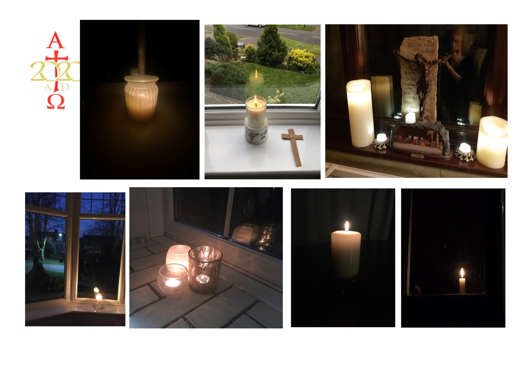 Easter Candles Montage