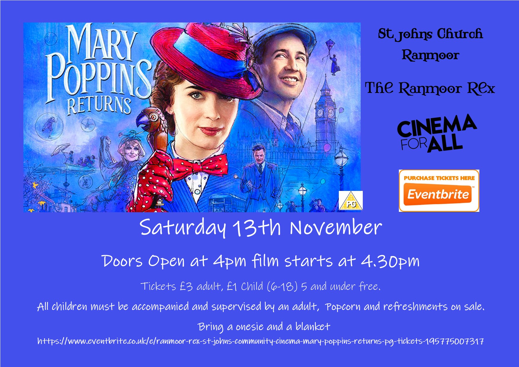 Mary Poppins Returns Poster ad