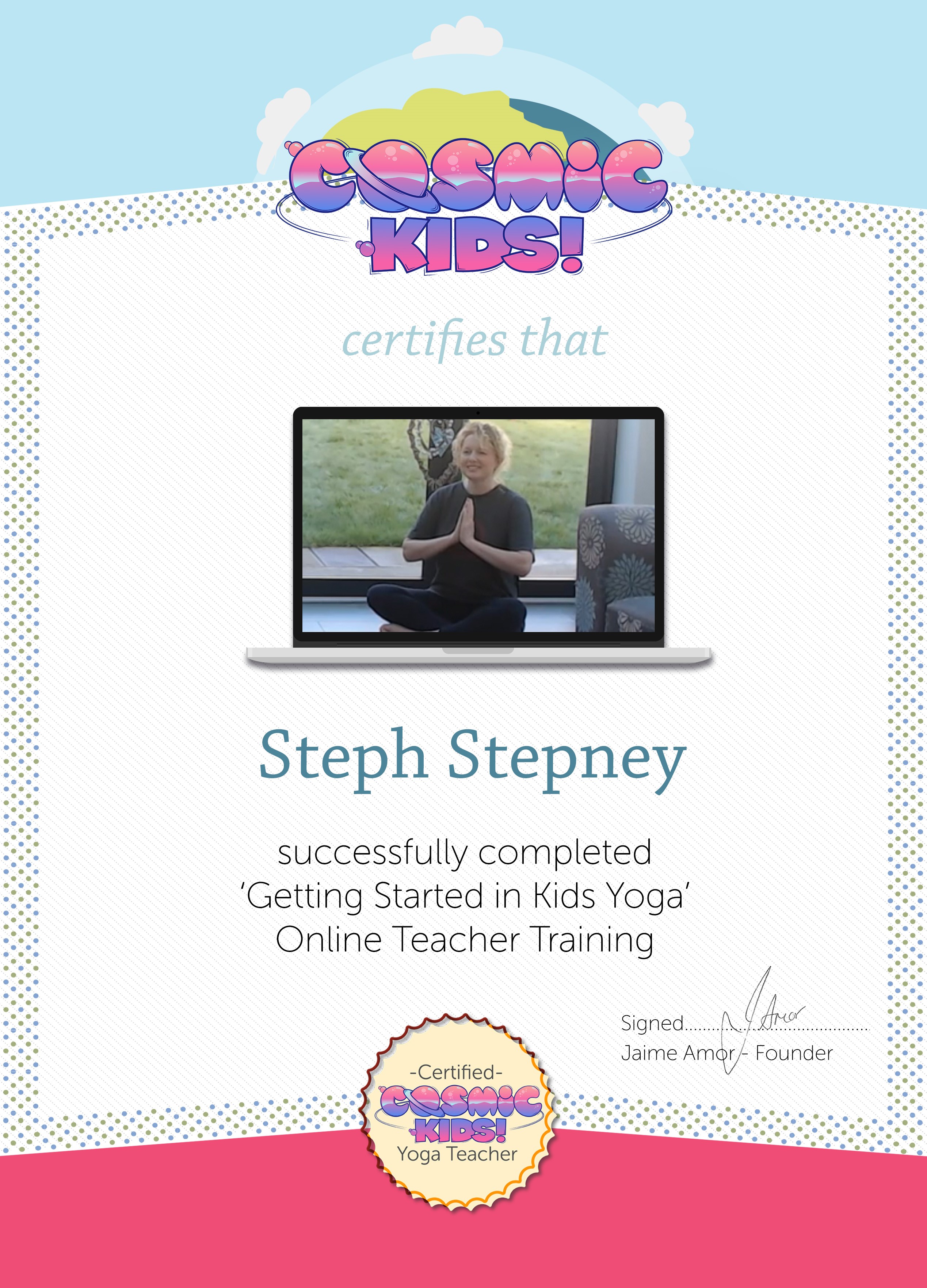 cpsmic kids certificate with p