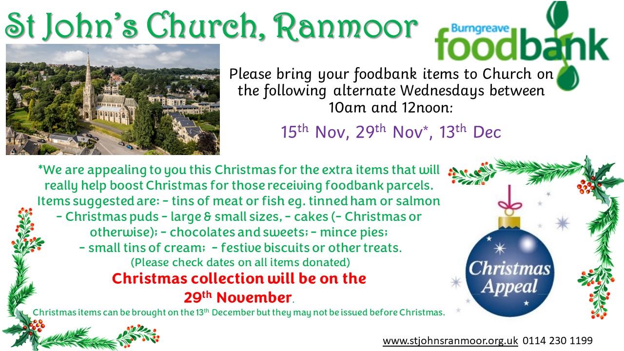 Foodbank collection November a