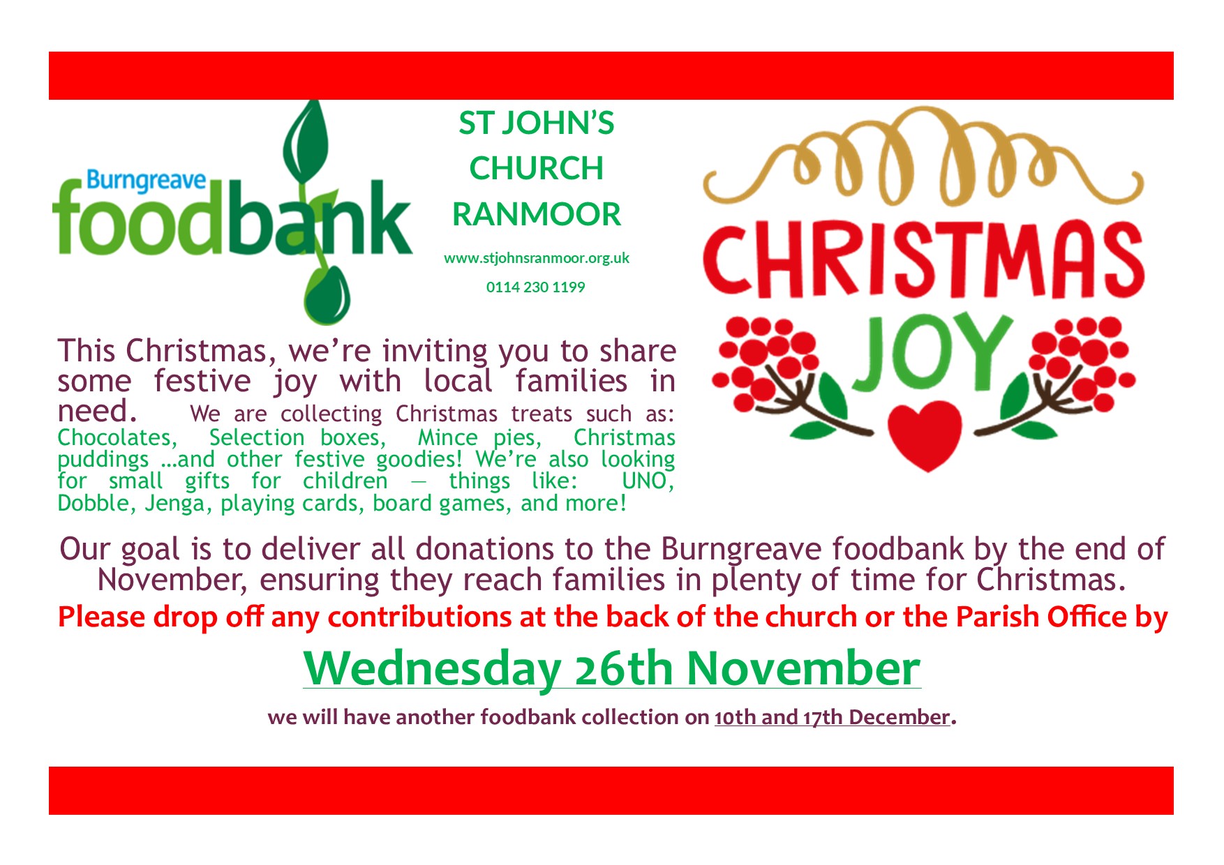Christmas 2025 Foodbank appeal